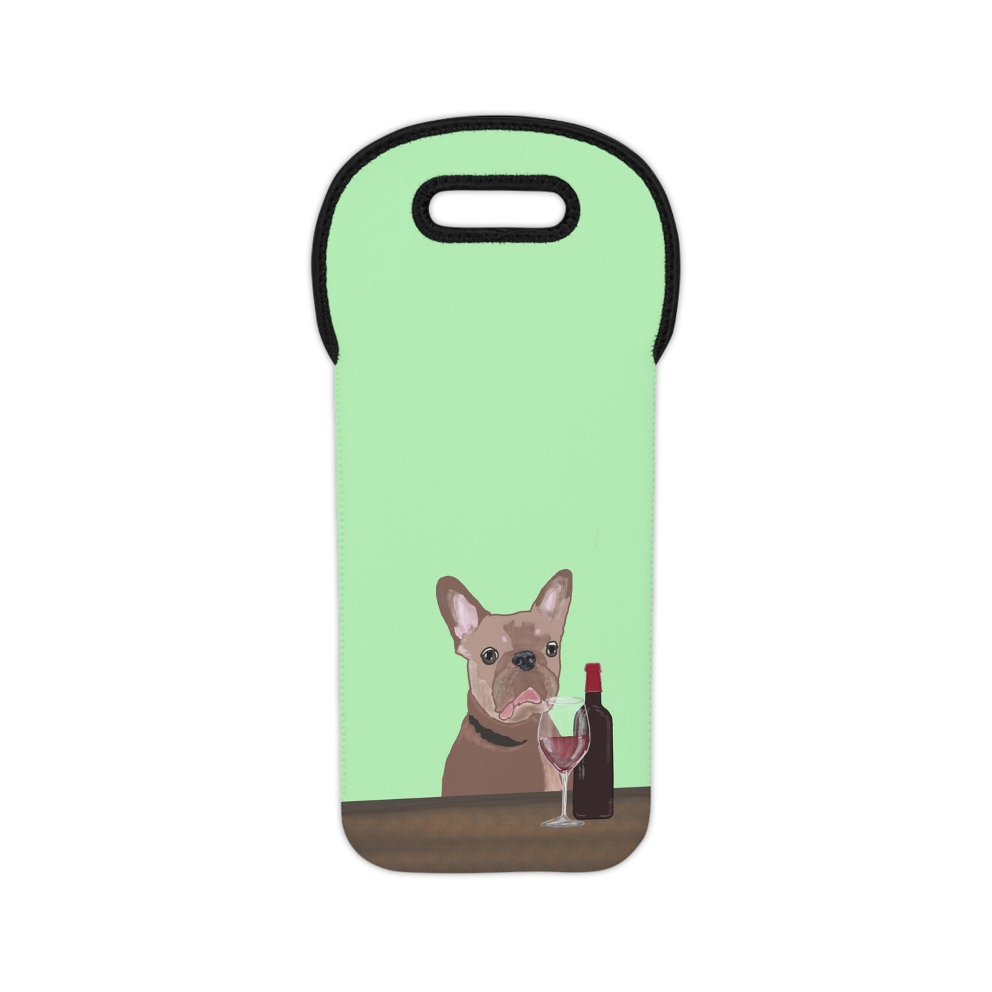 Chic French Bulldog Wine Tote - Perfect Gift for Dog Lovers, Wine Enthusiasts, Picnics, and Parties
