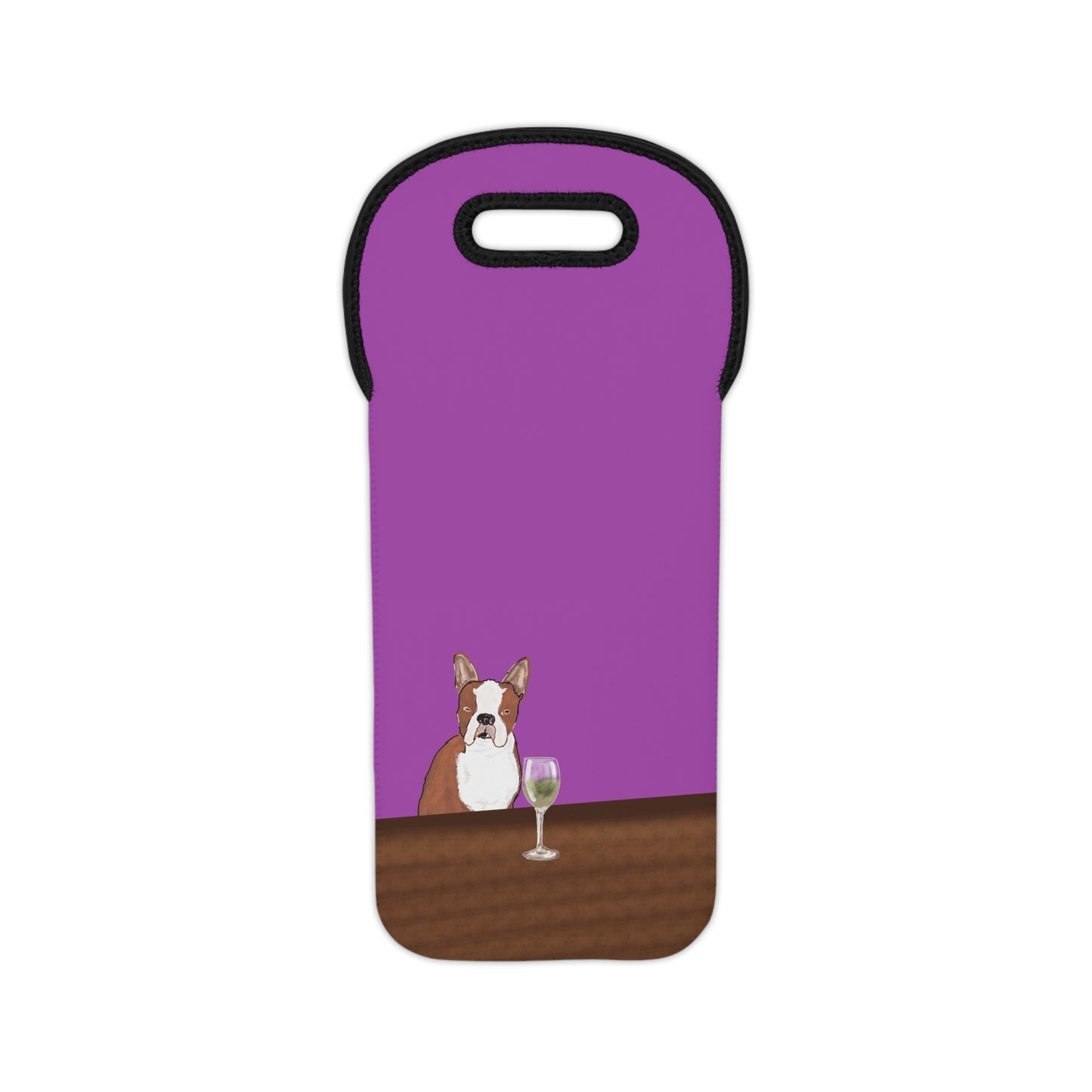 Charming Boston Terrier-Themed Wine Tote Bag for Pet Lovers, Funny Dog Gift, Cute Wine Carrier for Dogs, Perfect for Parties, Pet-Themed Gifts