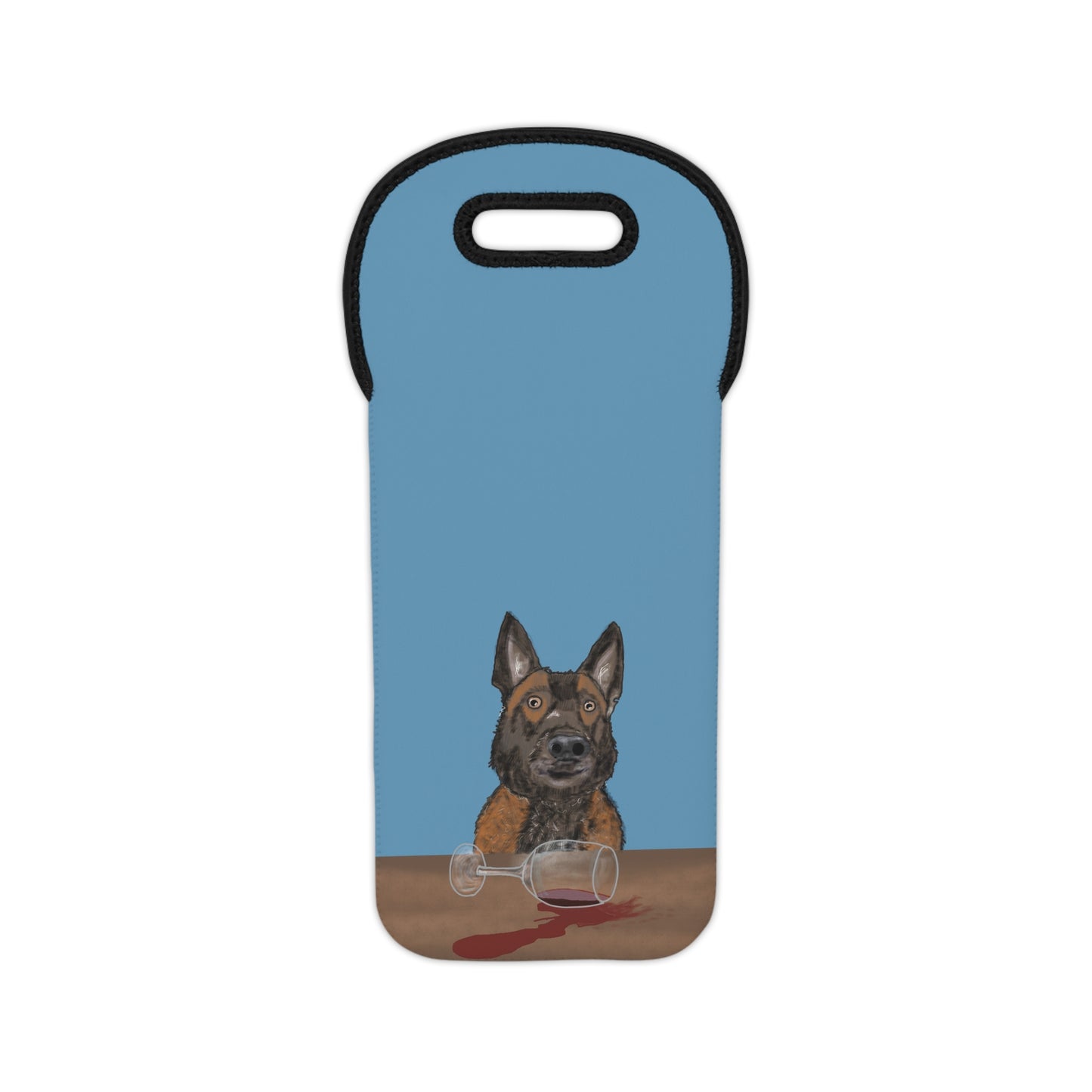 German Shepherd Lover's Wine Tote Bag - Funny Gift for Dog Owners, Pet Lovers, Wine Enthusiasts, Unique Wine Carrier for Celebrations, Birthdays, [...]